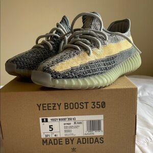 Yeezy Kids Sneakers - Gray and Yellow